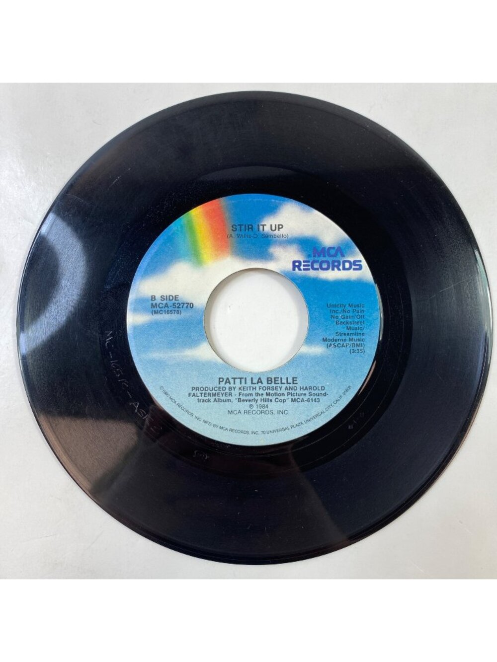 Vintage 45 RPM Vinyl Single Patti Labelle Michael McDonald Stir It Up/On My Own
